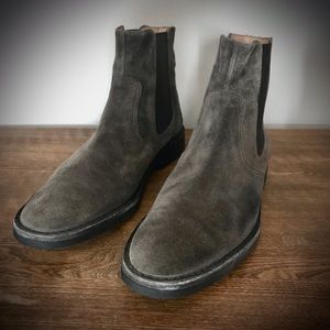 Ermenegildo Zegna Suede Chelsea Boots - Grey - US Size 10
